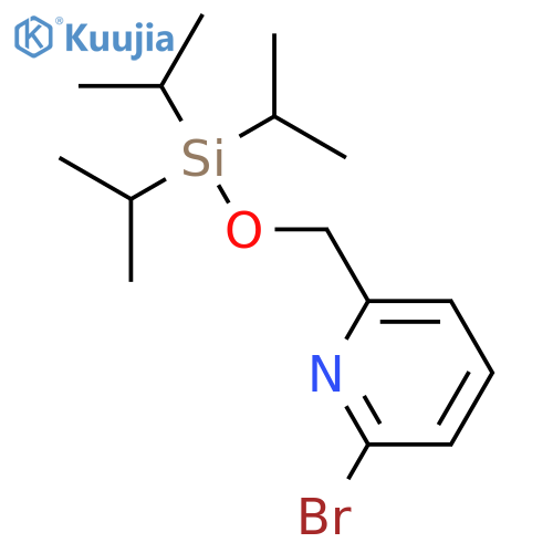 Pyridine, 2-bromo-6-[[[tris(1-methylethyl)silyl]oxy]methyl]- structure