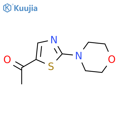 1-2-(morpholin-4-yl)-1,3-thiazol-5-ylethan-1-one structure