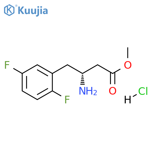 (R)-Methyl 3-amino-4-(2,5-difluorophenyl)butanoate HCl structure