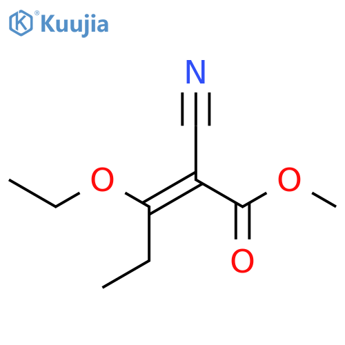 2-Pentenoic acid, 2-cyano-3-ethoxy-, methyl ester structure
