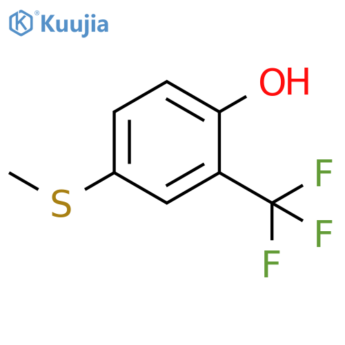 4-(Methylthio)-2-(trifluoromethyl)phenol structure