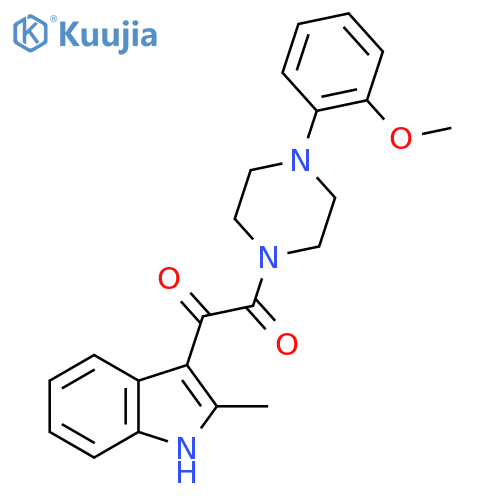 1-4-(2-methoxyphenyl)piperazin-1-yl-2-(2-methyl-1H-indol-3-yl)ethane-1,2-dione structure