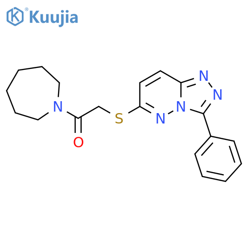 1-(azepan-1-yl)-2-({3-phenyl-1,2,4triazolo4,3-bpyridazin-6-yl}sulfanyl)ethan-1-one structure