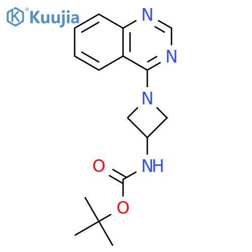CARBAMIC ACID, [1-(4-QUINAZOLINYL)-3-AZETIDINYL]-, 1,1-DIMETHYLETHYL ESTER structure
