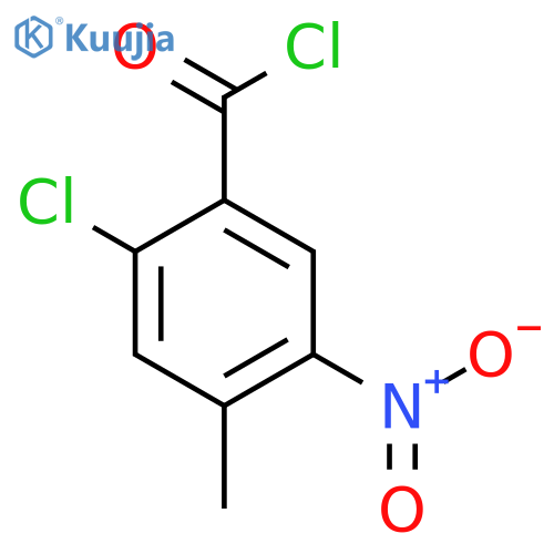 2-Chloro-4-methyl-5-nitrobenzoyl chloride structure