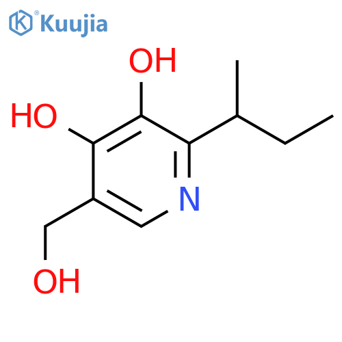 3,4-PYRIDINEDIOL, 5-(HYDROXYMETHYL)-2-(1-METHYLPROPYL)- structure
