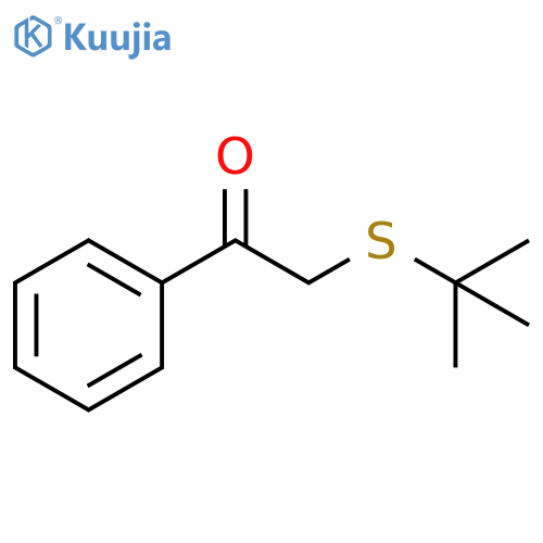 Ethanone, 2-[(1,1-dimethylethyl)thio]-1-phenyl- structure