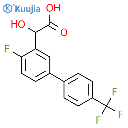 (4-Fluoro-4'-(trifluoromethyl)biphenyl-3-yl)-hydroxyacetic acid structure
