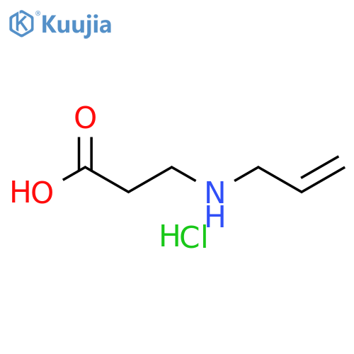 3-[(prop-2-en-1-yl)amino]propanoic acid hydrochloride structure