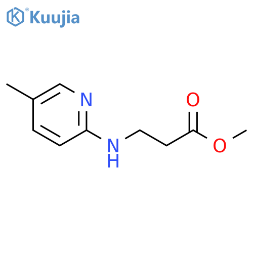 β-Alanine, N-[5-methyl-2-pyridyl]-, methyl ester (6CI) structure