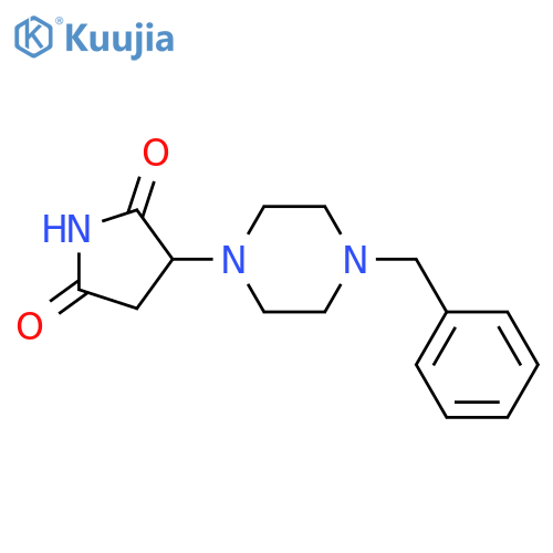 3-(4-benzylpiperazin-1-yl)pyrrolidine-2,5-dione structure