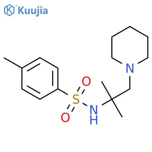 Benzenesulfonamide, N-[1,1-dimethyl-2-(1-piperidinyl)ethyl]-4-methyl- structure