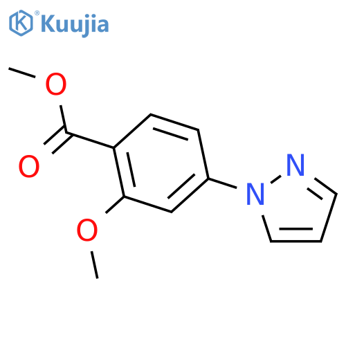 METHYL 2-METHOXY-4-(1H-PYRAZOL-1-YL)BENZOATE structure