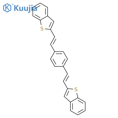BENZO[B]THIOPHENE, 2,2'-(1,4-PHENYLENEDI-2,1-ETHENEDIYL)BIS- structure
