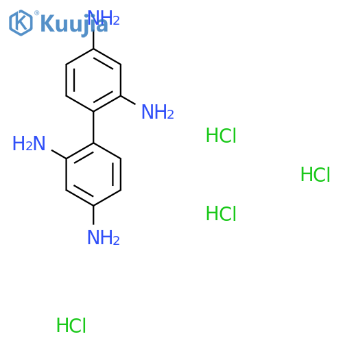 [1,1'-Biphenyl]-2,2',4,4'-tetraamine tetrahydrochloride structure