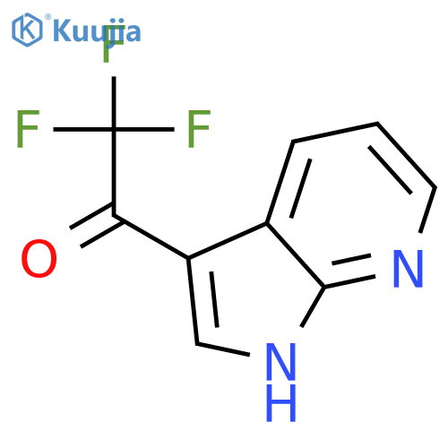 2,2,2-trifluoro-1-{1H-pyrrolo2,3-bpyridin-3-yl}ethan-1-one structure