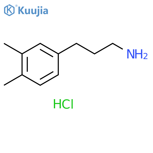 3-(3,4-dimethylphenyl)propan-1-amine hydrochloride structure