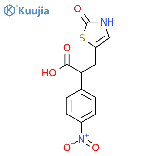 3-(2-Hydroxy-1,3-thiazol-5-yl)-2-(4-nitrophenyl)propanoic acid structure