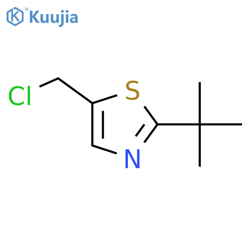 2-tert-butyl-5-(chloromethyl)-1,3-thiazole structure