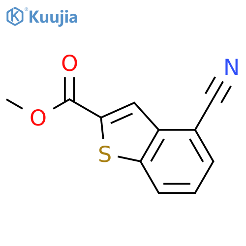 Methyl 4-Cyanobenzobthiophene-2-carboxylate structure
