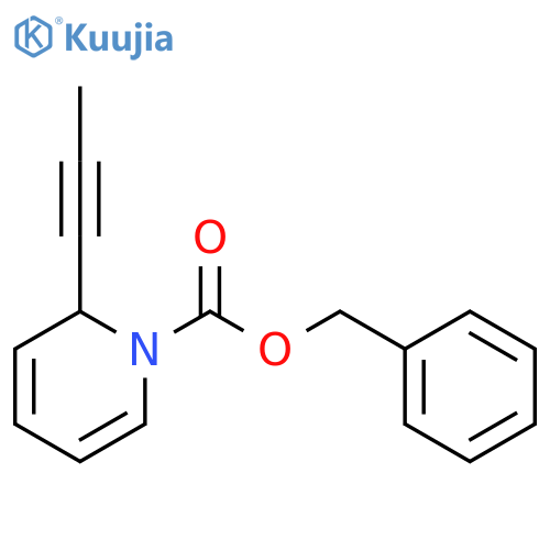 1(2H)-PYRIDINECARBOXYLIC ACID, 2-(1-PROPYNYL)-, PHENYLMETHYL ESTER structure