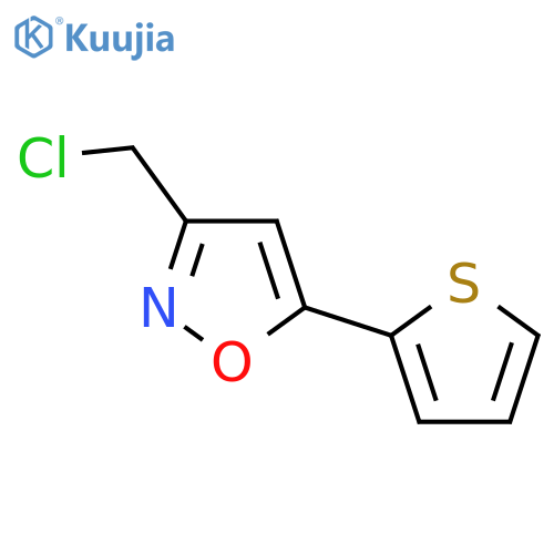 3-Chloromethyl-5-thiophen-2-yl-isoxazole structure