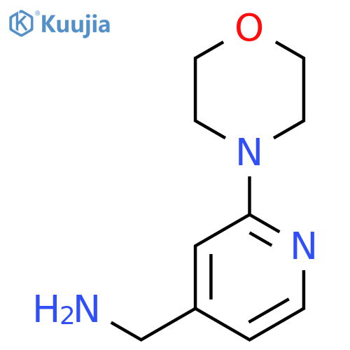 1-[2-(morpholin-4-yl)pyridin-4-yl]methanamine structure