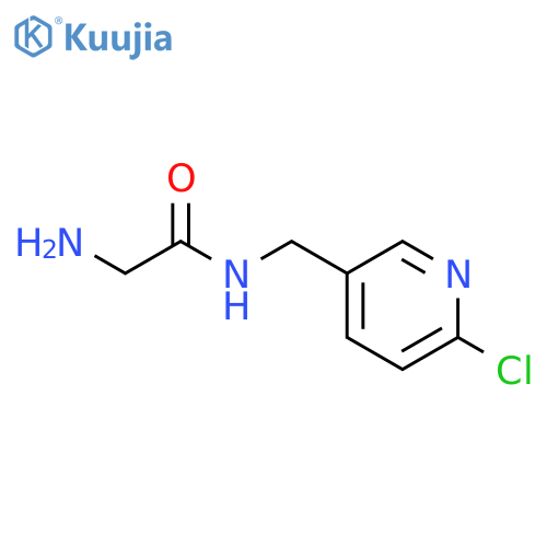 2-Amino-n-(6-chloro-pyridin-3-ylmethyl)-acetamide structure