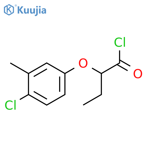 2-(4-Chloro-3-methylphenoxy)butanoyl chloride structure