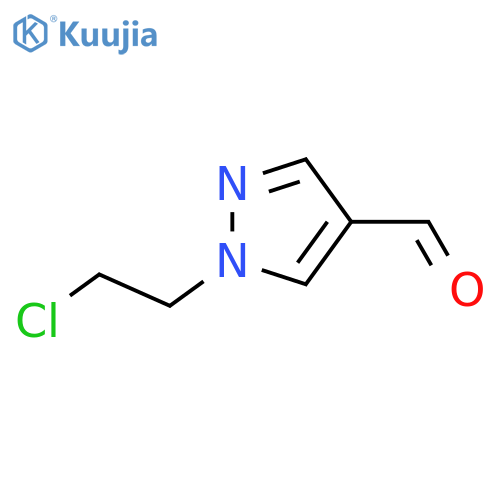 1-(2-Chloroethyl)-1H-pyrazole-4-carbaldehyde structure