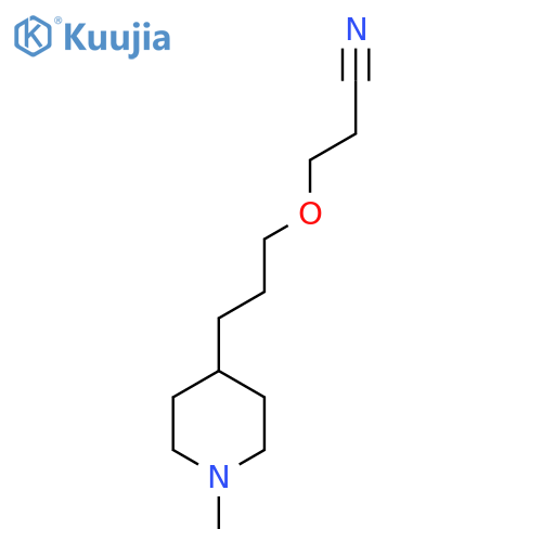 3-[3-(1-Methyl-piperidin-4-YL)-propoxy]-propionitrile structure