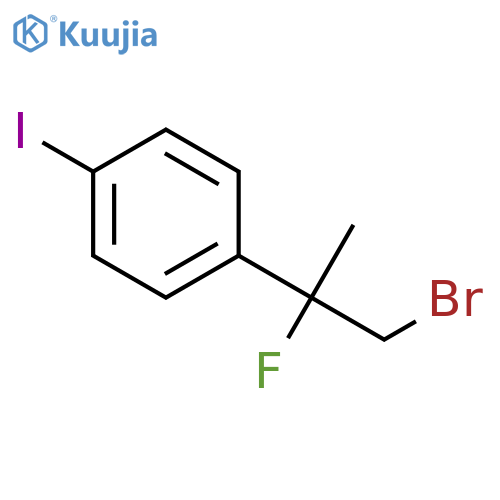 1-(1-Bromo-2-fluoropropan-2-yl)-4-iodobenzene structure