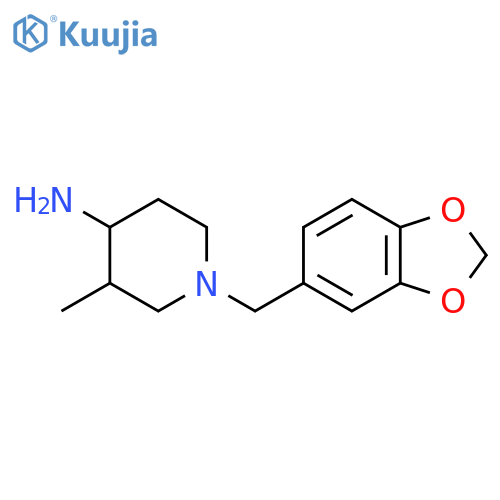 4-Piperidinamine, 1-(1,3-benzodioxol-5-ylmethyl)-3-methyl- structure