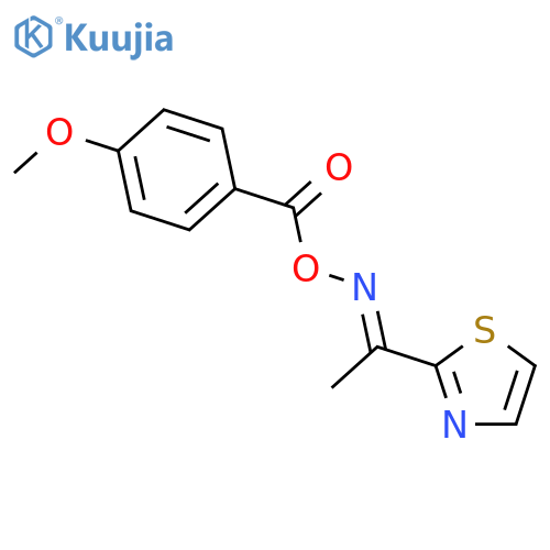 2-([(4-METHOXYBENZOYL)OXY]ETHANIMIDOYL)-1,3-THIAZOLE structure