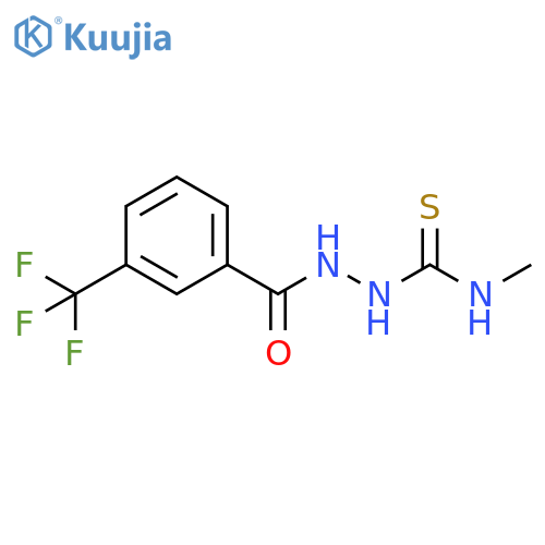 N-[(Methylcarbamothioyl)amino]-3-(trifluoromethyl)benzamide structure