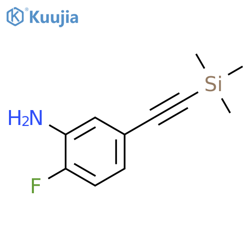 2-fluoro-5-2-(trimethylsilyl)ethynylaniline structure