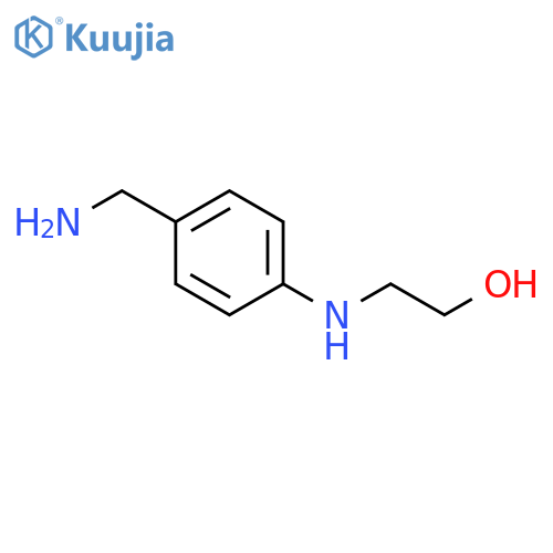 2-{4-(aminomethyl)phenylamino}ethan-1-ol structure