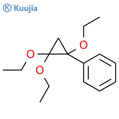 BENZENE, (1,2,2-TRIETHOXYCYCLOPROPYL)- structure