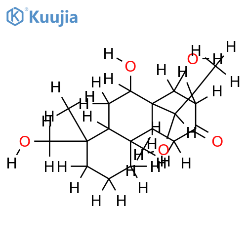 (16R)-methyl-7alpha,14beta,15beta,18-tetrahydroxy-ent-kaur-12-one structure