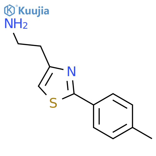 2-2-(4-methylphenyl)-1,3-thiazol-4-ylethan-1-amine structure