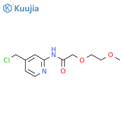 Acetamide, N-[4-(chloromethyl)-2-pyridinyl]-2-(2-methoxyethoxy)- structure