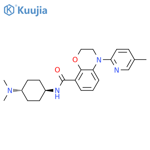 2H-1,4-Benzoxazine-8-carboxamide,N-[trans-4-(dimethylamino)cyclohexyl]-3,4-dihydro-4-(5-methyl-2-pyridinyl)- structure