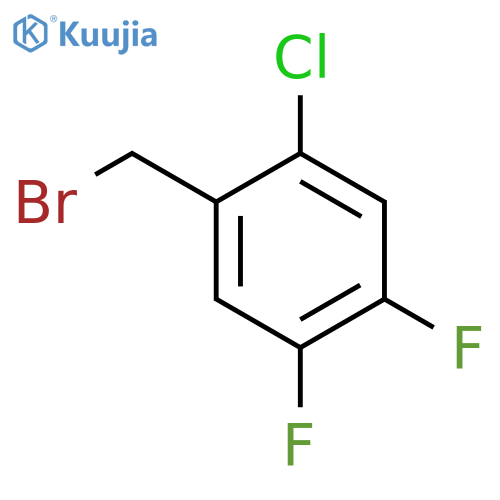 2-CHLORO-4,5-DIFLUOROBENZYL BROMIDE structure