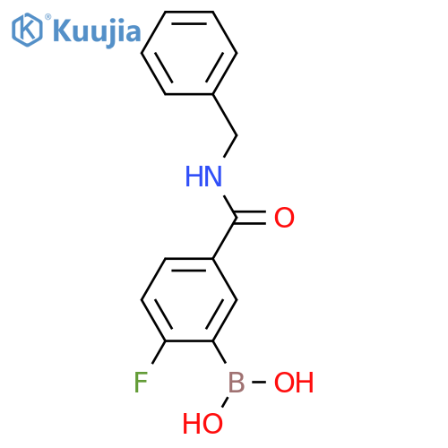 N-Benzyl 3-borono-4-fluorobenzamide structure