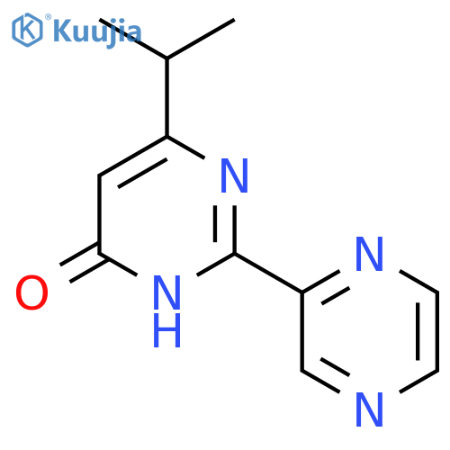 6-Isopropyl-2-(pyrazin-2-yl)pyrimidin-4-ol structure