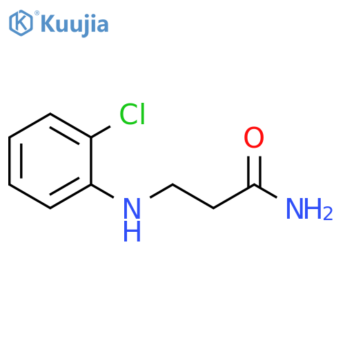 3-(2-chlorophenyl)aminopropanamide structure