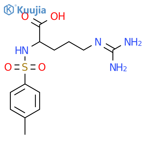 5-(Diaminomethylideneamino)-2-[(4-methylphenyl)sulfonylamino]pentanoic acid structure
