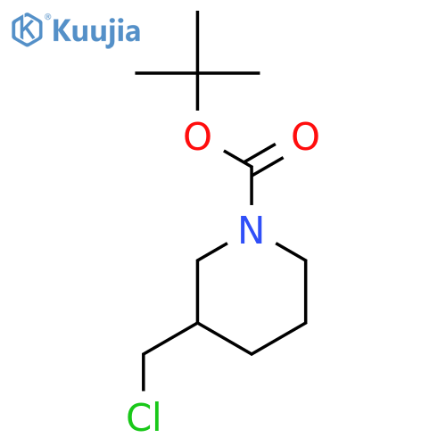 tert-Butyl 3-(chloromethyl)piperidine-1-carboxylate structure