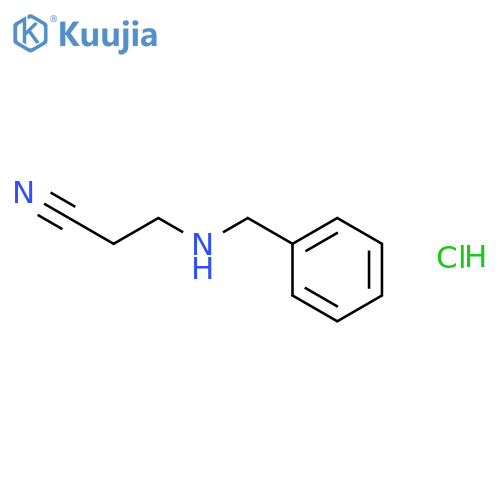 3-(Benzylamino)propanenitrile hydrochloride structure