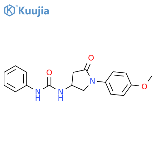 3-1-(4-methoxyphenyl)-5-oxopyrrolidin-3-yl-1-phenylurea structure